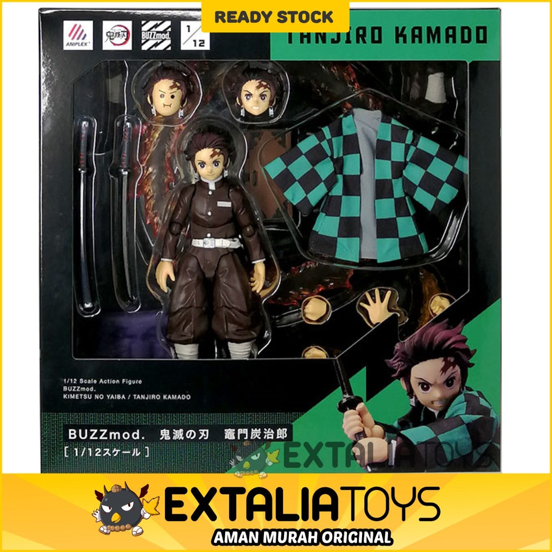 Demon Slayer: Kimetsu no Yaiba �mBUZZmod.�n Tanjiro Kamado 1/12 scale action figure�ire-run�j Demon Slayer: Kimetsu no Yaiba �mBUZZmod.�n Tanjiro Kamado 1/12 scale action figure�ire-run�j